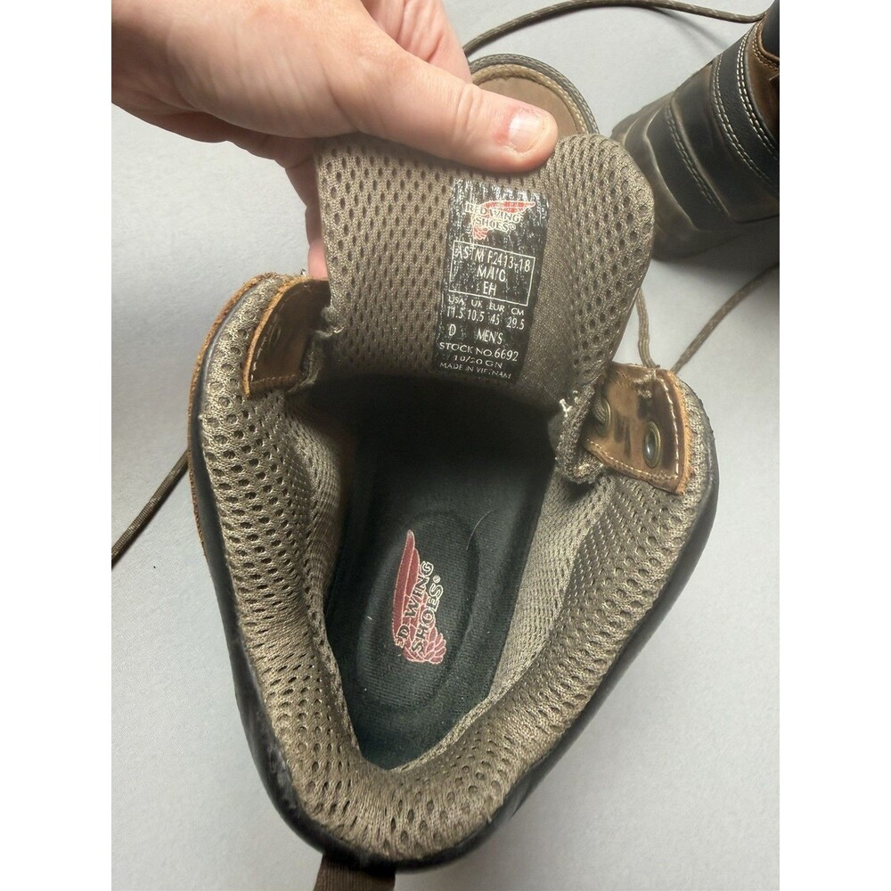 Red Wing 6692 Steel Toe Work Boots Men’s 11.5 D Brown Leather EH ASTM F2413-18 - Picture 10 of 15